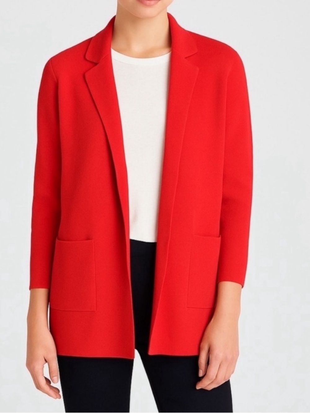 J.CREW 365 "Sophie" Open Front wool cotton Sweater Blazer Style #J0244 small